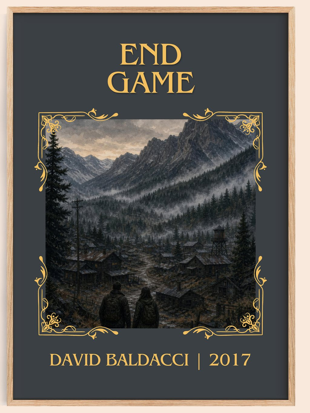 End Game Classic Book Art Print by David Baldacci – book poster