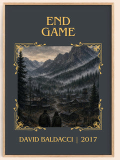 End Game Classic Book Art Print by David Baldacci – book poster
