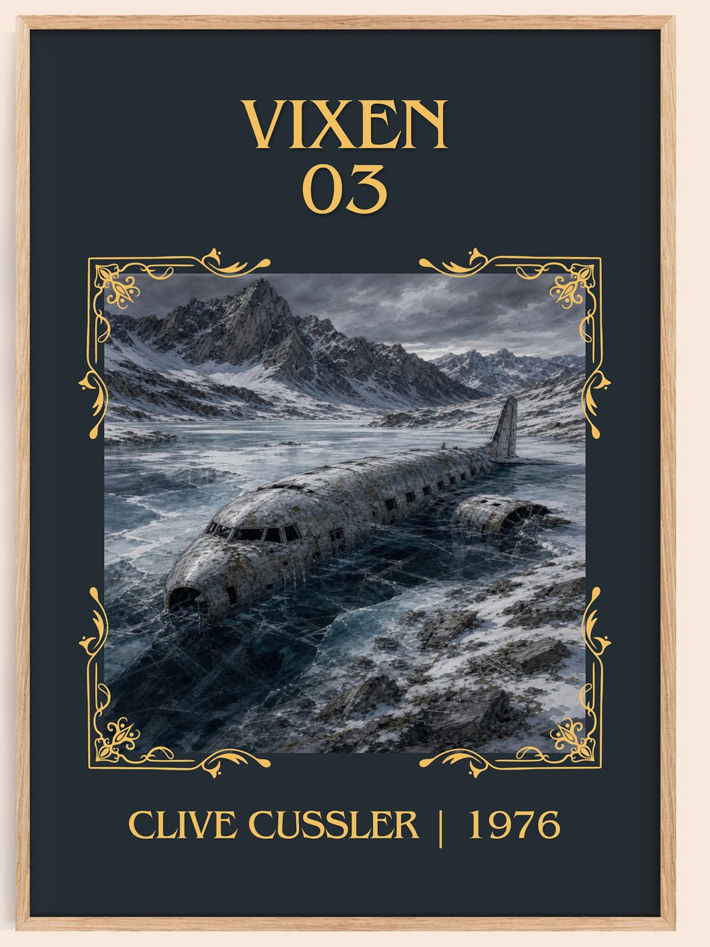 Vixen 03 Classic Book Art Print by Clive Cussler – book poster