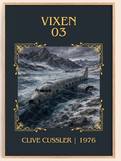 Vixen 03 Classic Book Art Print by Clive Cussler – book poster