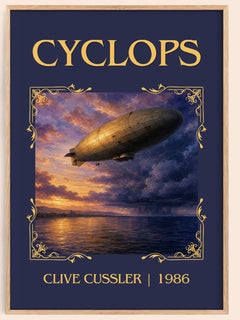 Cyclops Classic Book Art Print by Clive Cussler – book poster