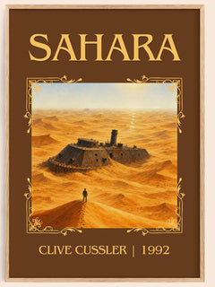Sahara Classic Book Art Print by Clive Cussler – book poster