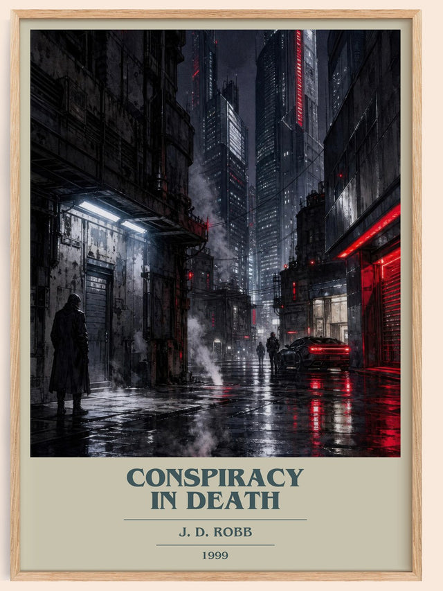 Conspiracy In Death Book Cover Poster by J. D. Robb