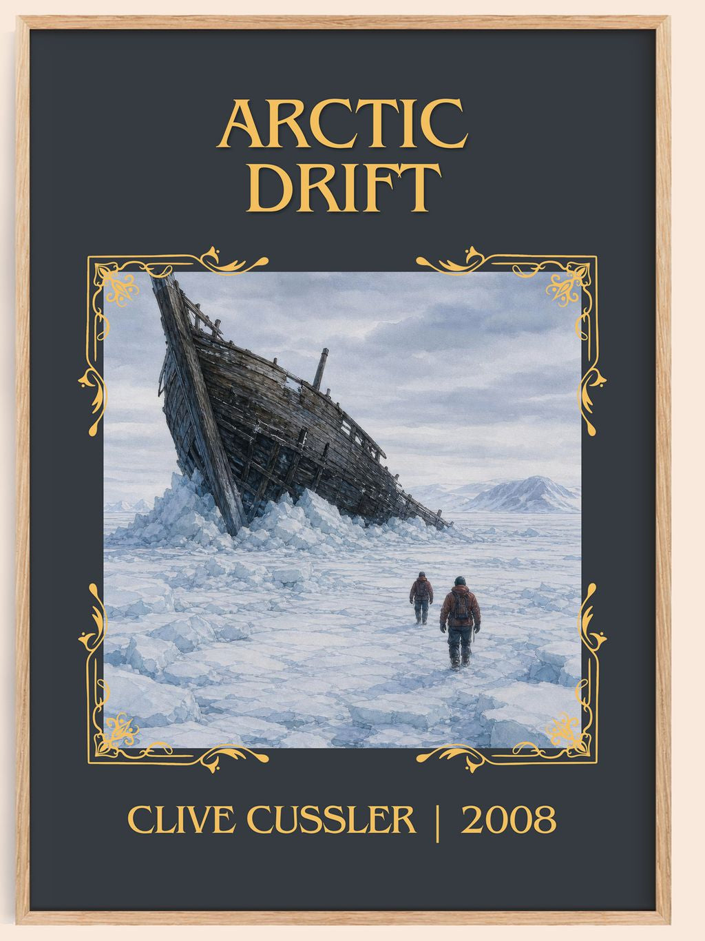 Arctic Drift Classic Book Art Print by Clive Cussler – book poster