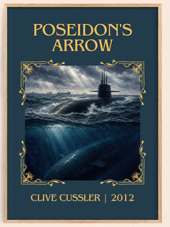 Poseidon's Arrow Classic Book Art Print by Clive Cussler – book poster