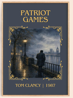 Patriot Games Classic Book Art Print by Tom Clancy – book poster