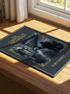 The Cardinal of the Kremlin Classic Book Art Print by Tom Clancy – print on a sunlit desk
