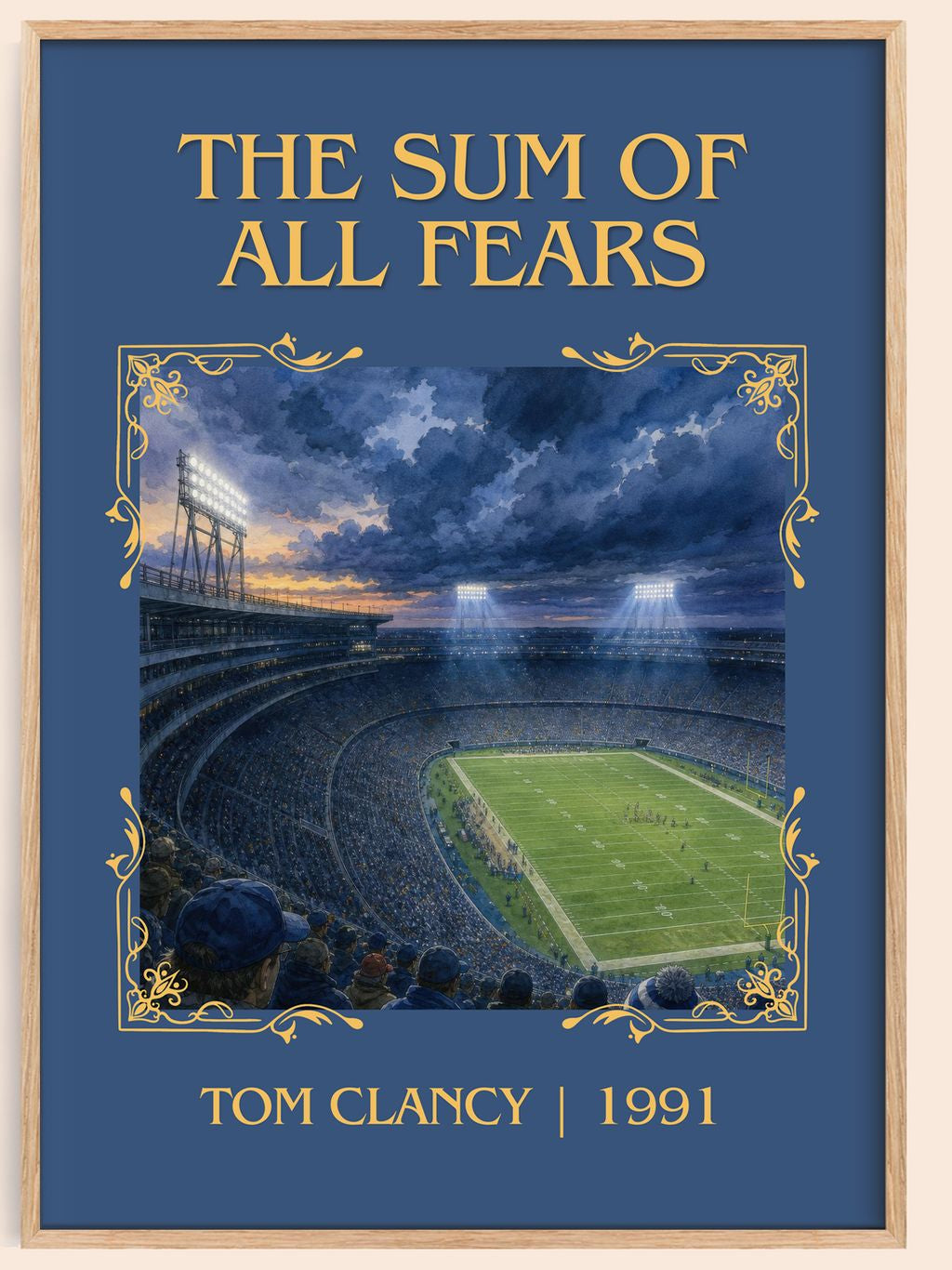The Sum of All Fears Classic Book Art Print by Tom Clancy – book poster