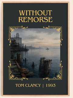 Without Remorse Classic Book Art Print by Tom Clancy – book poster