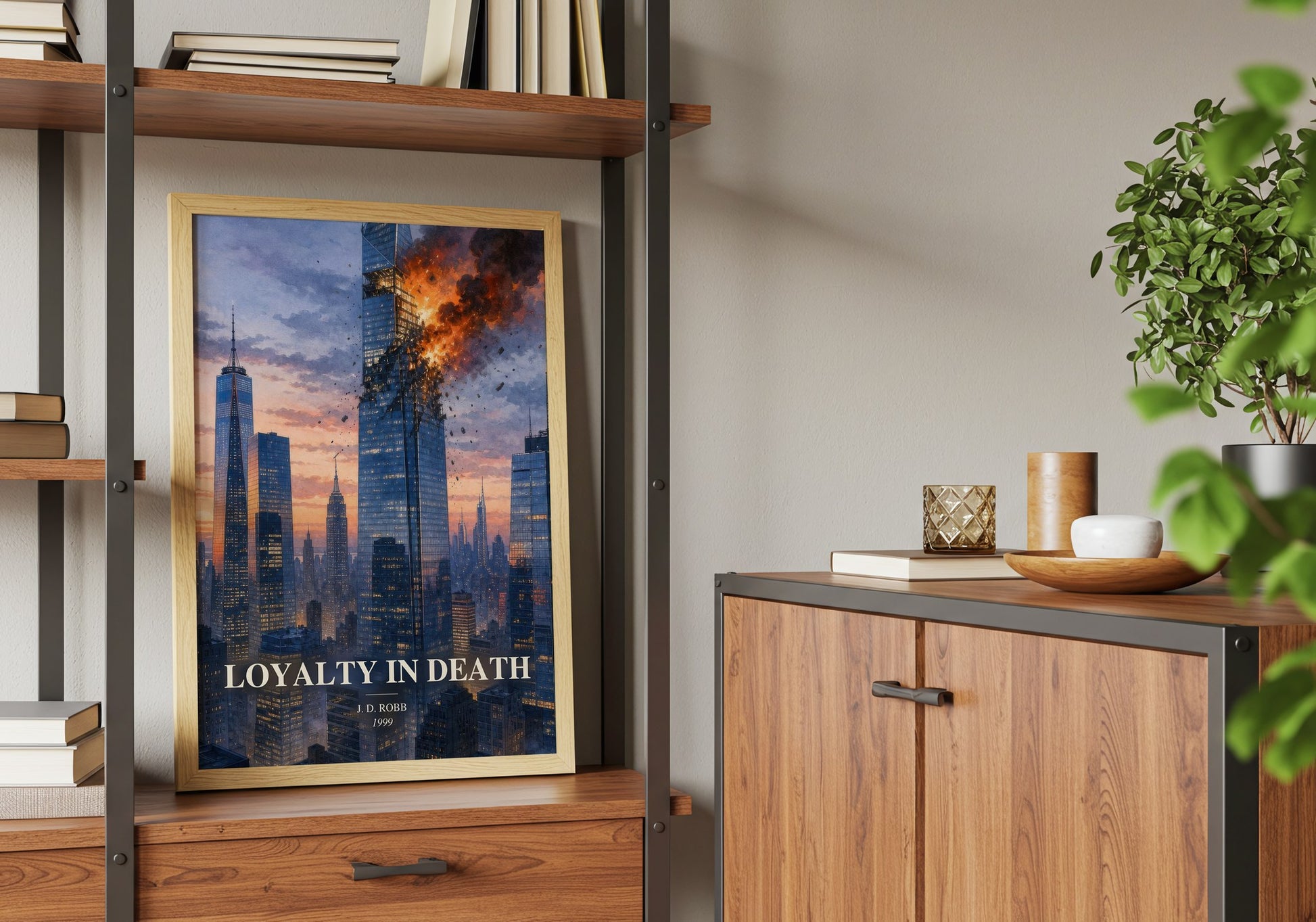 Loyalty In Death book watercolour illustration paper finish options – matte satin gloss