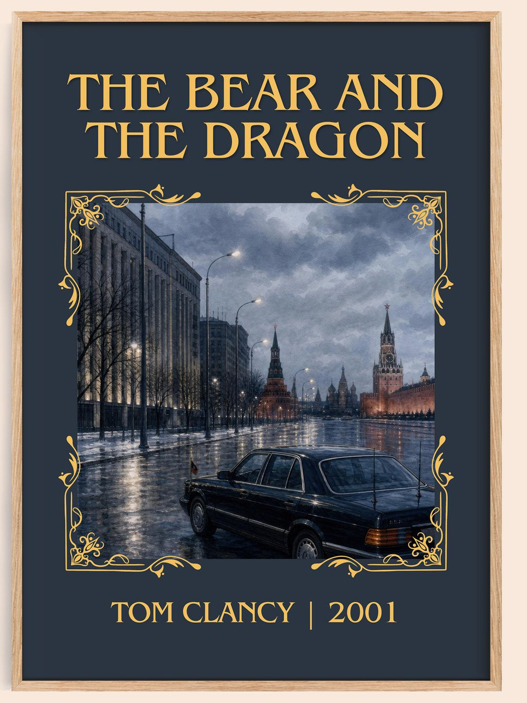 The Bear and the Dragon Classic Book Art Print by Tom Clancy – book poster