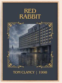 Red Rabbit Classic Book Art Print by Tom Clancy – book poster