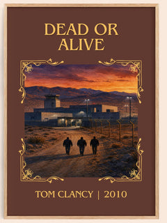 Dead or Alive Classic Book Art Print by Tom Clancy – book poster