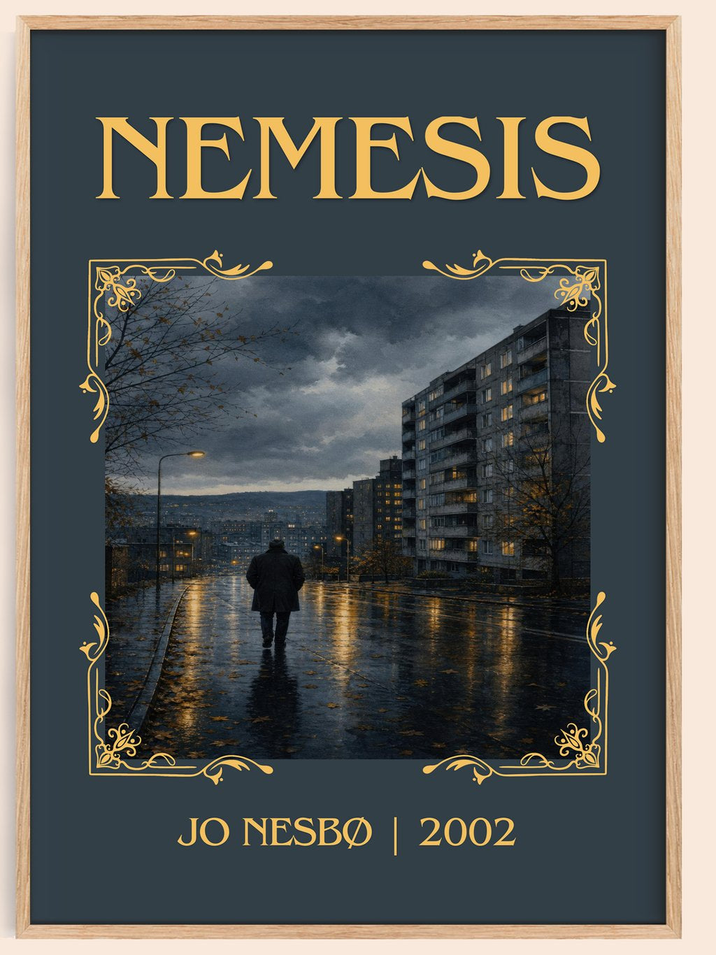 Nemesis Classic Book Art Print by Jo Nesbø – book poster