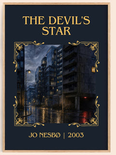 The Devil's Star Classic Book Art Print by Jo Nesbø – book poster