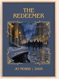 The Redeemer Classic Book Art Print by Jo Nesbø – book poster