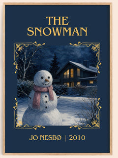 The Snowman Classic Book Art Print by Jo Nesbø – book poster