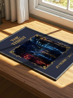 The Thirst Classic Book Art Print by Jo Nesbø – print on a sunlit desk
