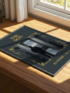 The Son Classic Book Art Print by Jo Nesbø – print on a sunlit desk