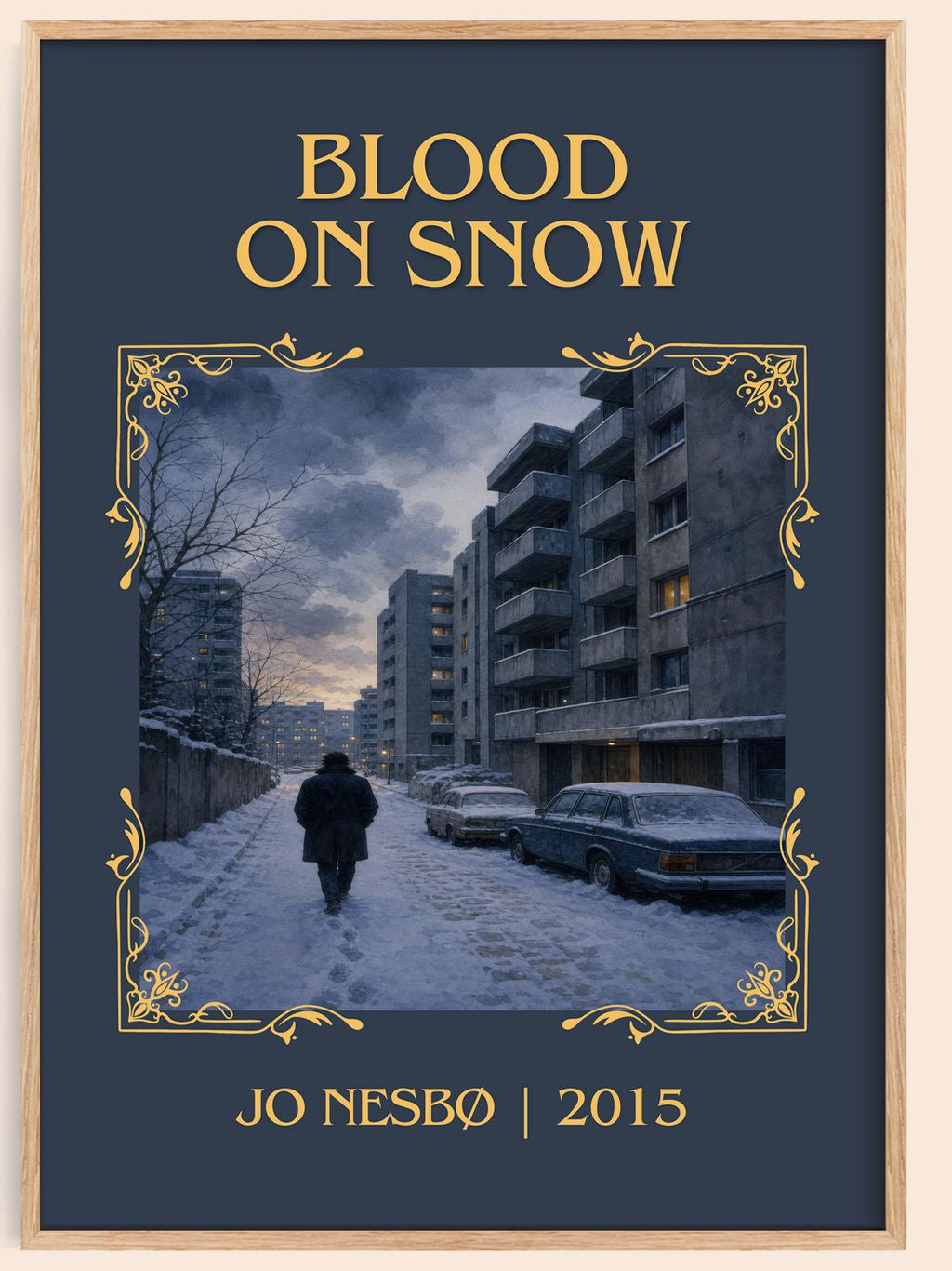 Blood on Snow Classic Book Art Print by Jo Nesbø – book poster