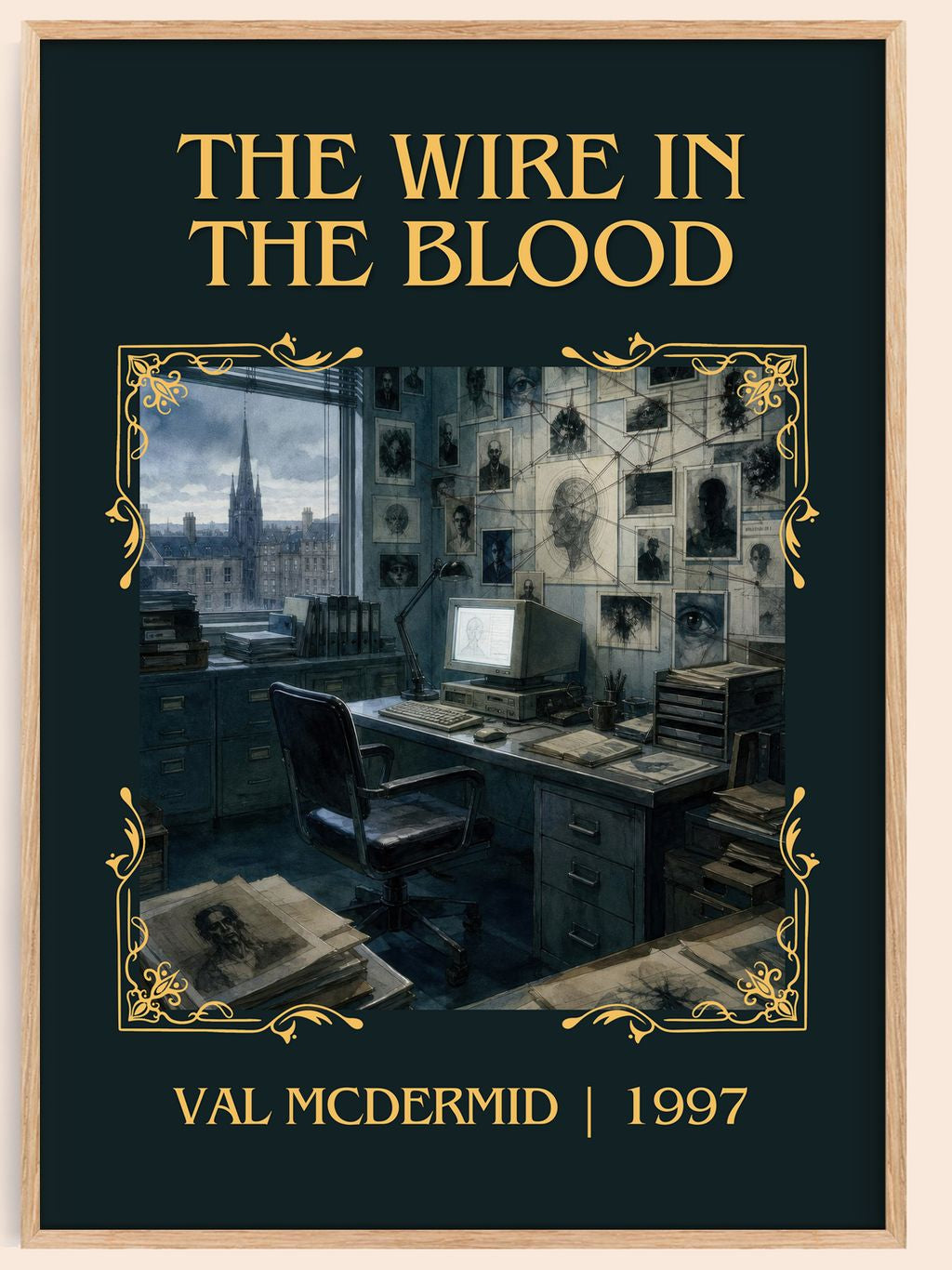 The Wire in the Blood Classic Book Art Print by Val McDermid – book poster