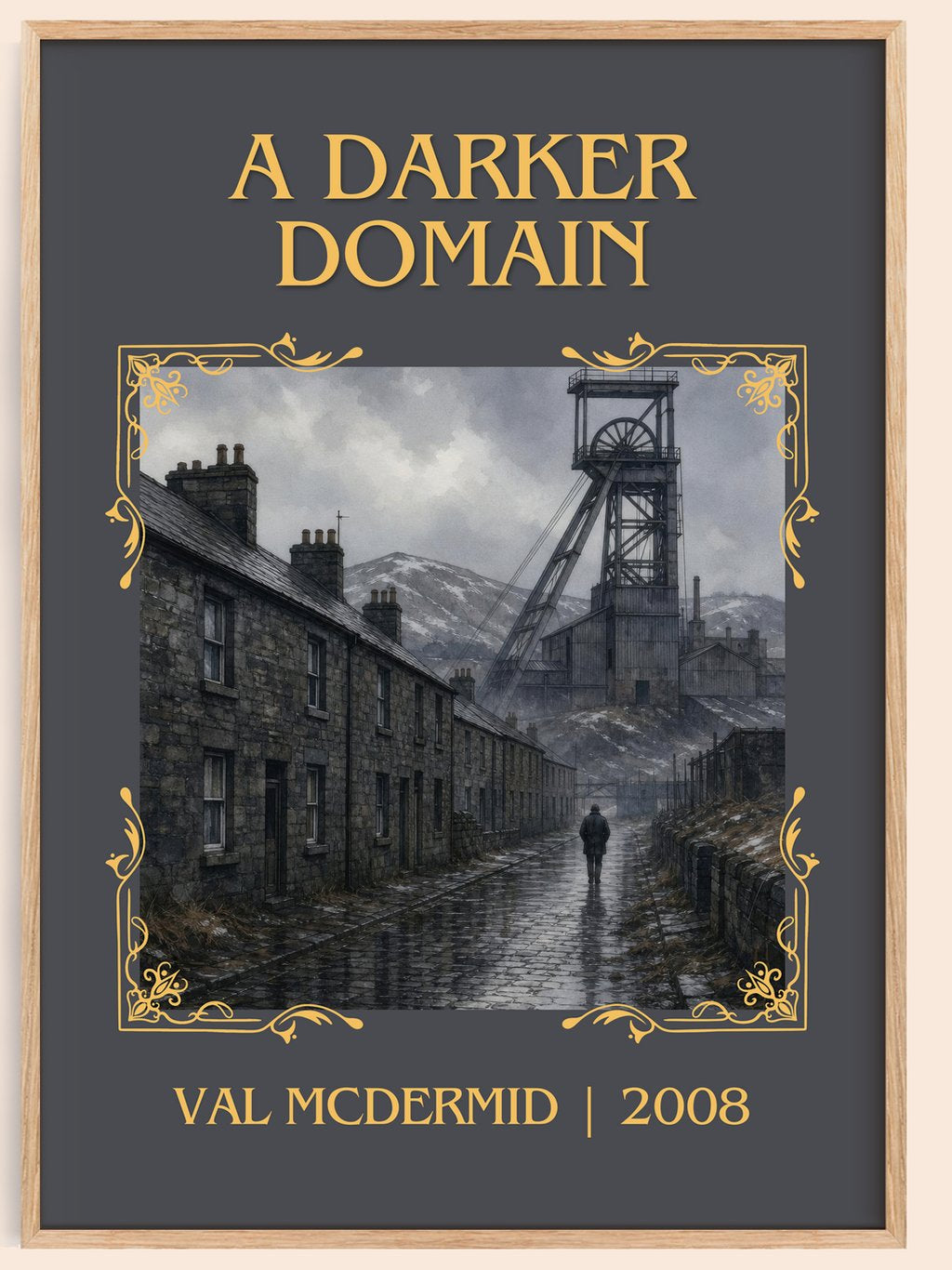 A Darker Domain Classic Book Art Print by Val McDermid – book poster