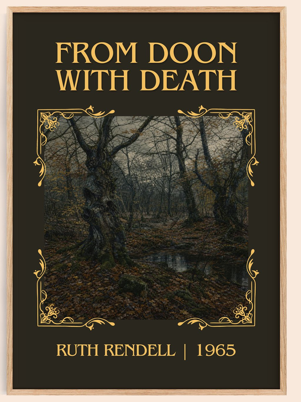 From Doon with Death Classic Book Art Print by Ruth Rendell – book poster