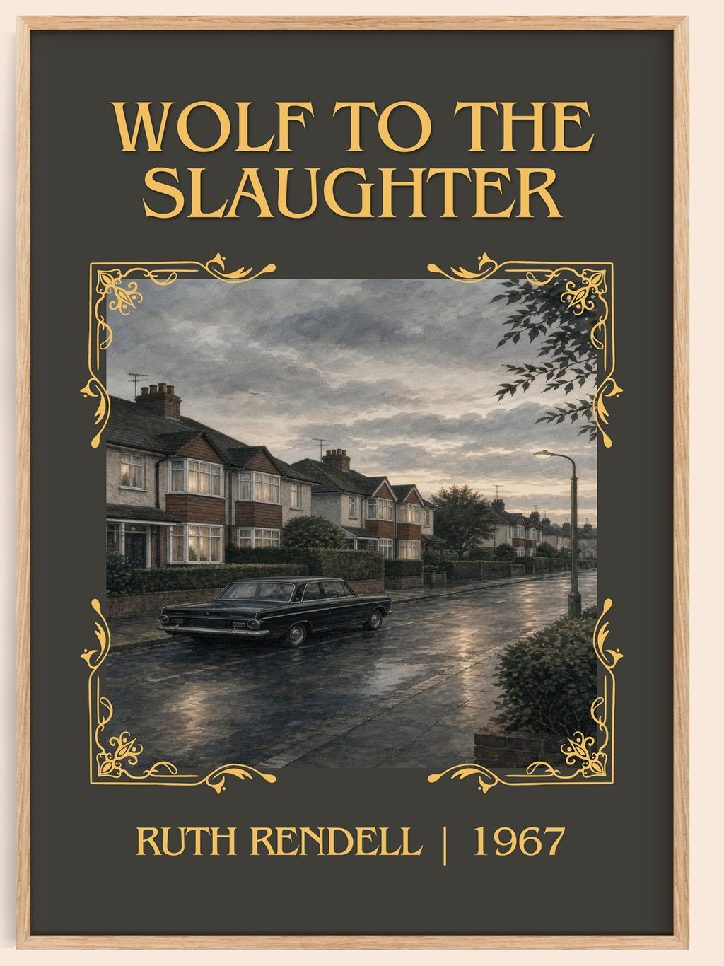 Wolf to the Slaughter Classic Book Art Print by Ruth Rendell – book poster
