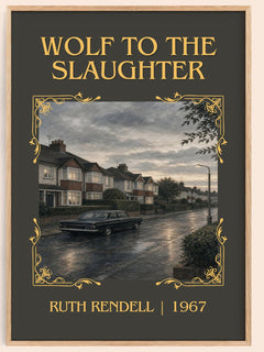 Wolf to the Slaughter Classic Book Art Print by Ruth Rendell – book poster