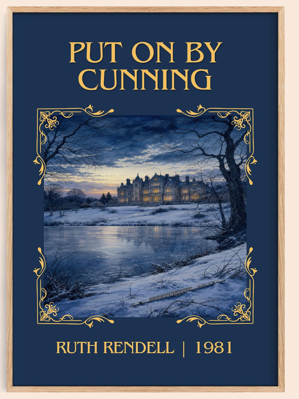 Put On by Cunning Classic Book Art Print by Ruth Rendell – book poster