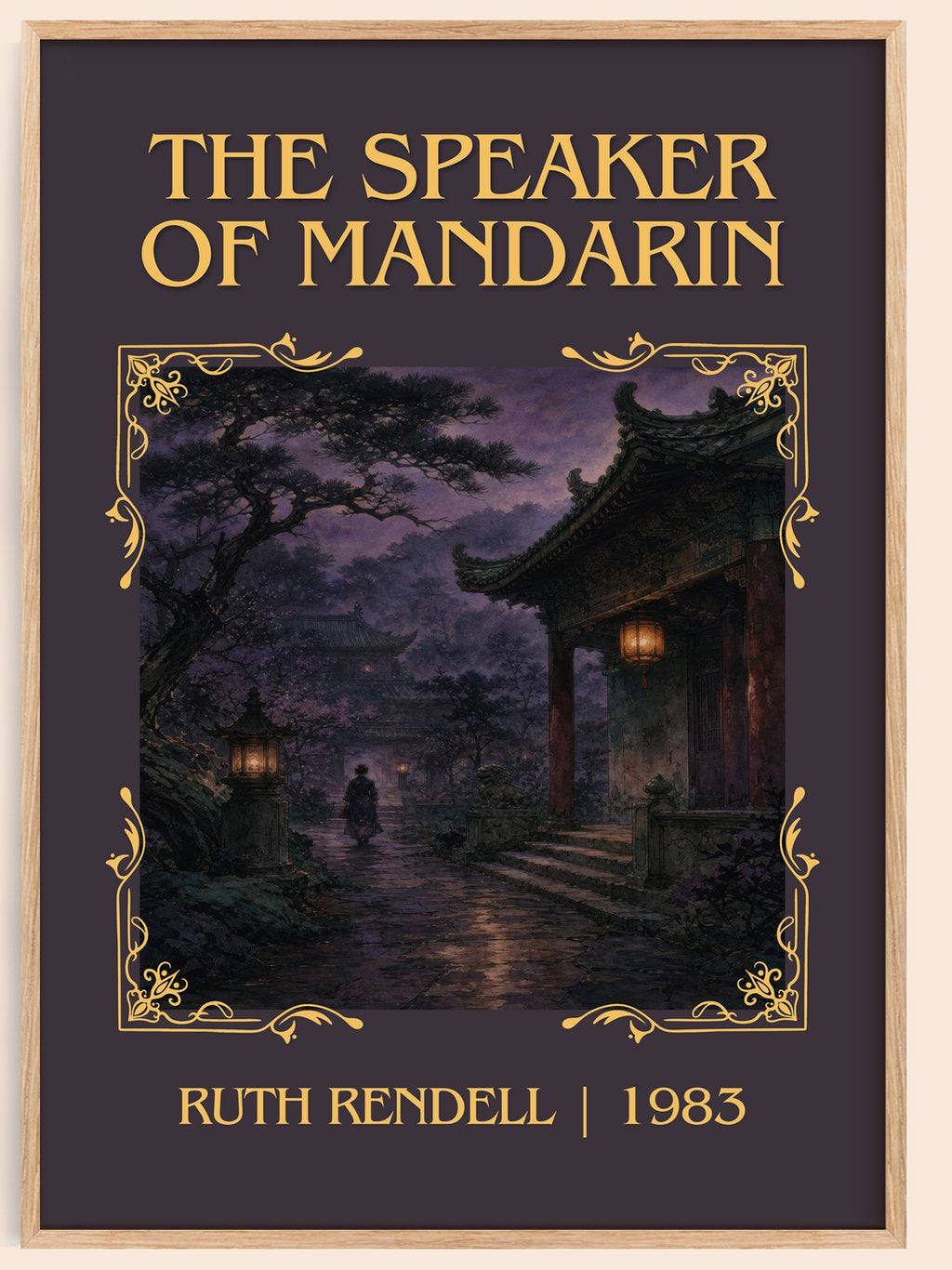 The Speaker of Mandarin Classic Book Art Print by Ruth Rendell – book poster