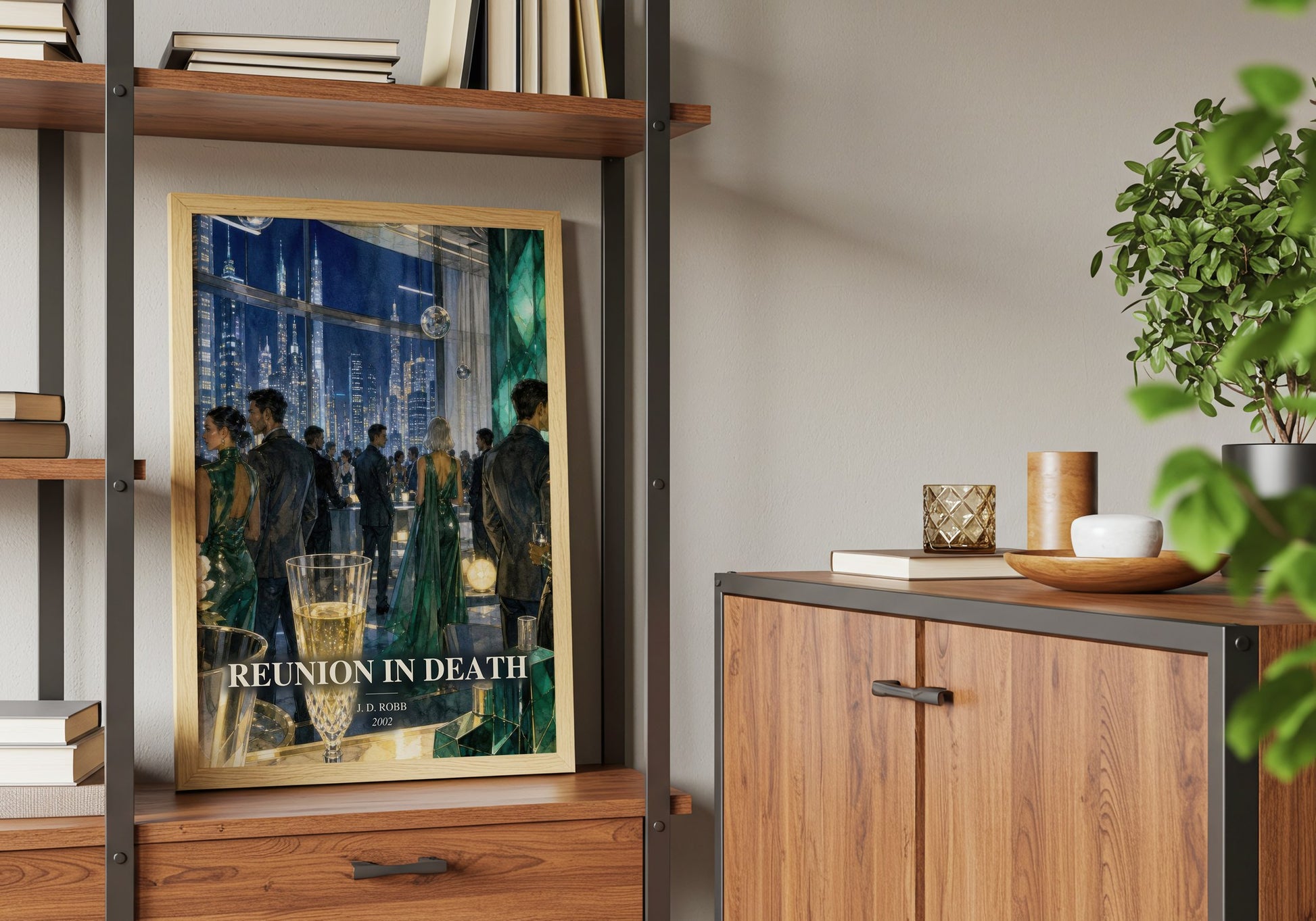 Reunion In Death book watercolour illustration paper finish options – matte satin gloss