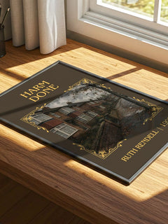 Harm Done Classic Book Art Print by Ruth Rendell – print on a sunlit desk