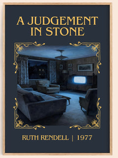 A Judgement in Stone Classic Book Art Print by Ruth Rendell – book poster
