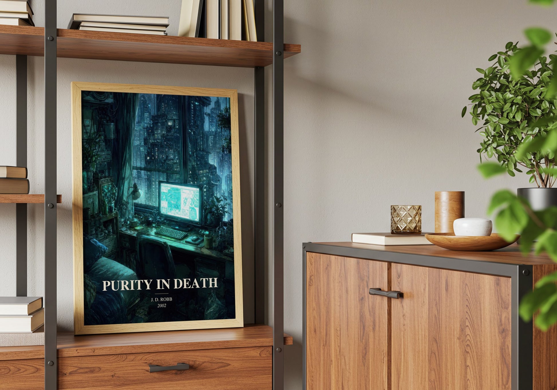 Purity In Death book watercolour illustration paper finish options – matte satin gloss