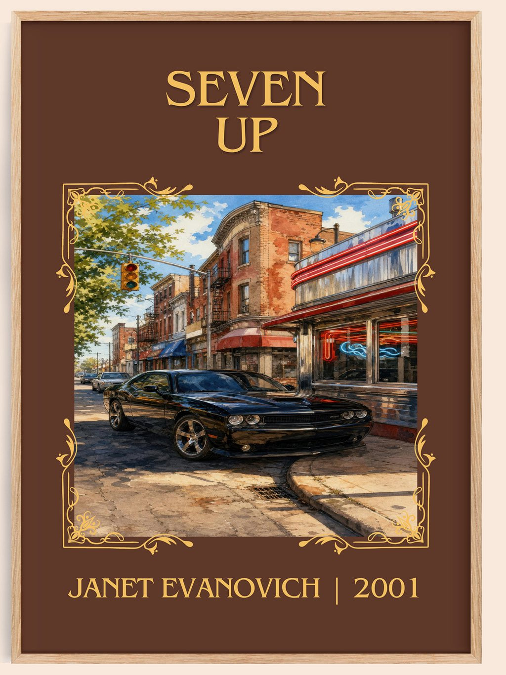 Seven Up Classic Book Art Print by Janet Evanovich – book poster