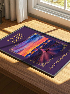 To the Nines Classic Book Art Print by Janet Evanovich – print on a sunlit desk