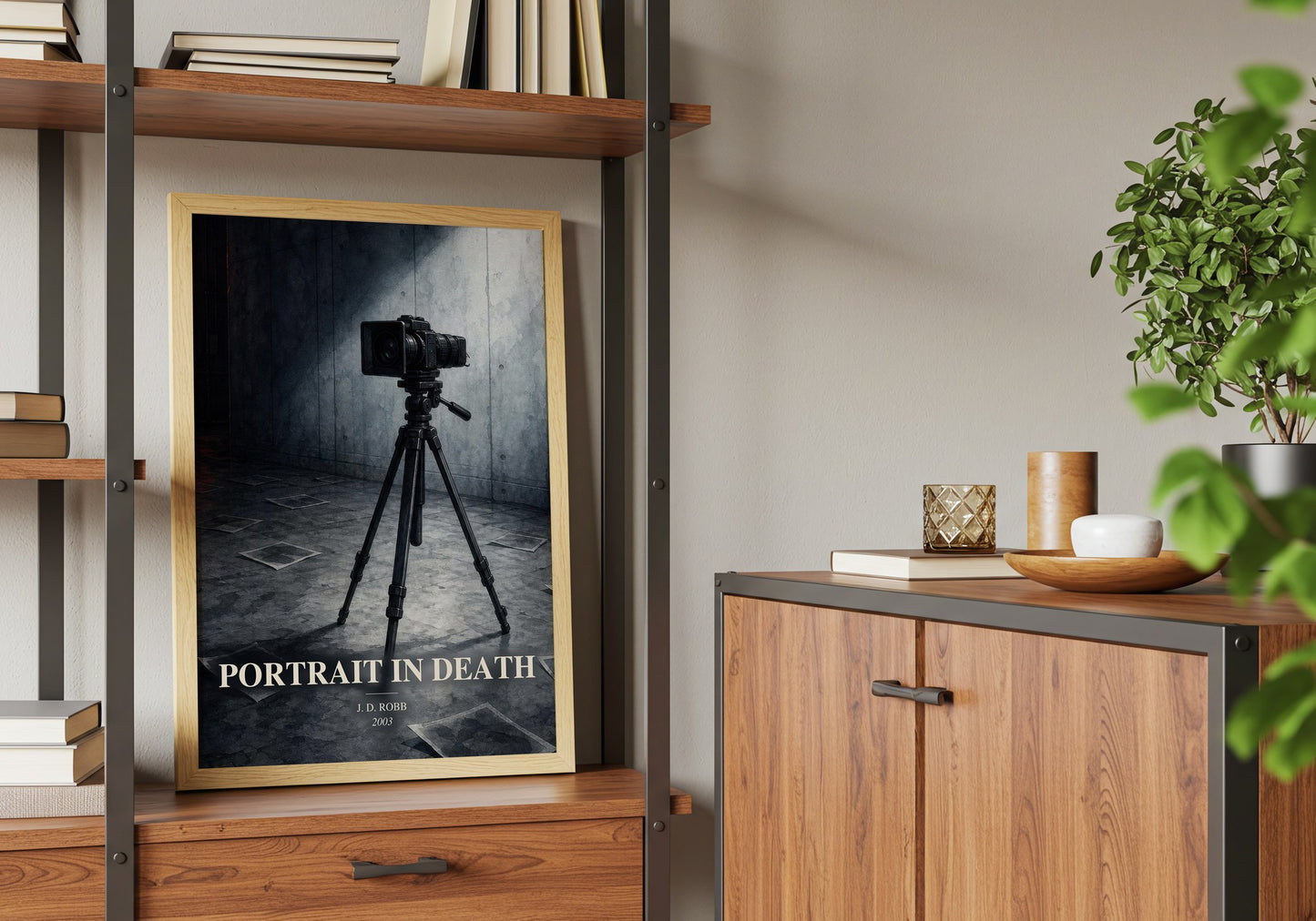 Portrait In Death book watercolour illustration paper finish options – matte satin gloss