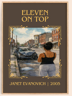 Eleven on Top Classic Book Art Print by Janet Evanovich – book poster