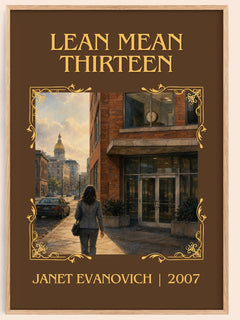Lean Mean Thirteen Classic Book Art Print by Janet Evanovich – book poster