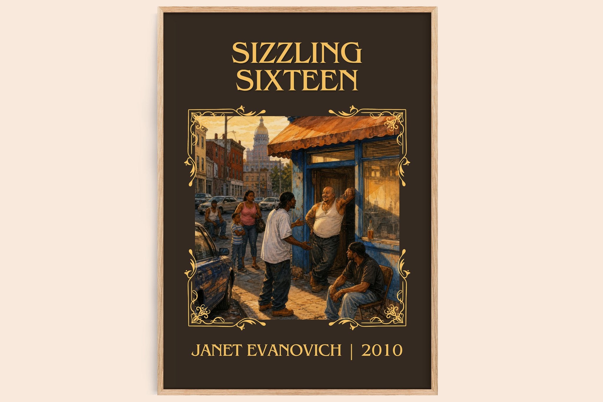 Sizzling Sixteen Classic Book Art Print by Janet Evanovich