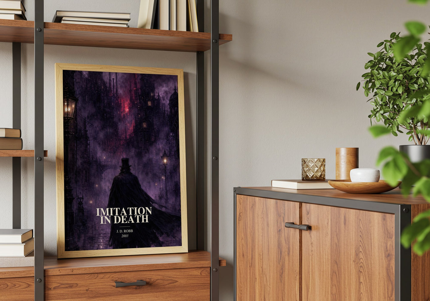 Imitation In Death book watercolour illustration paper finish options – matte satin gloss