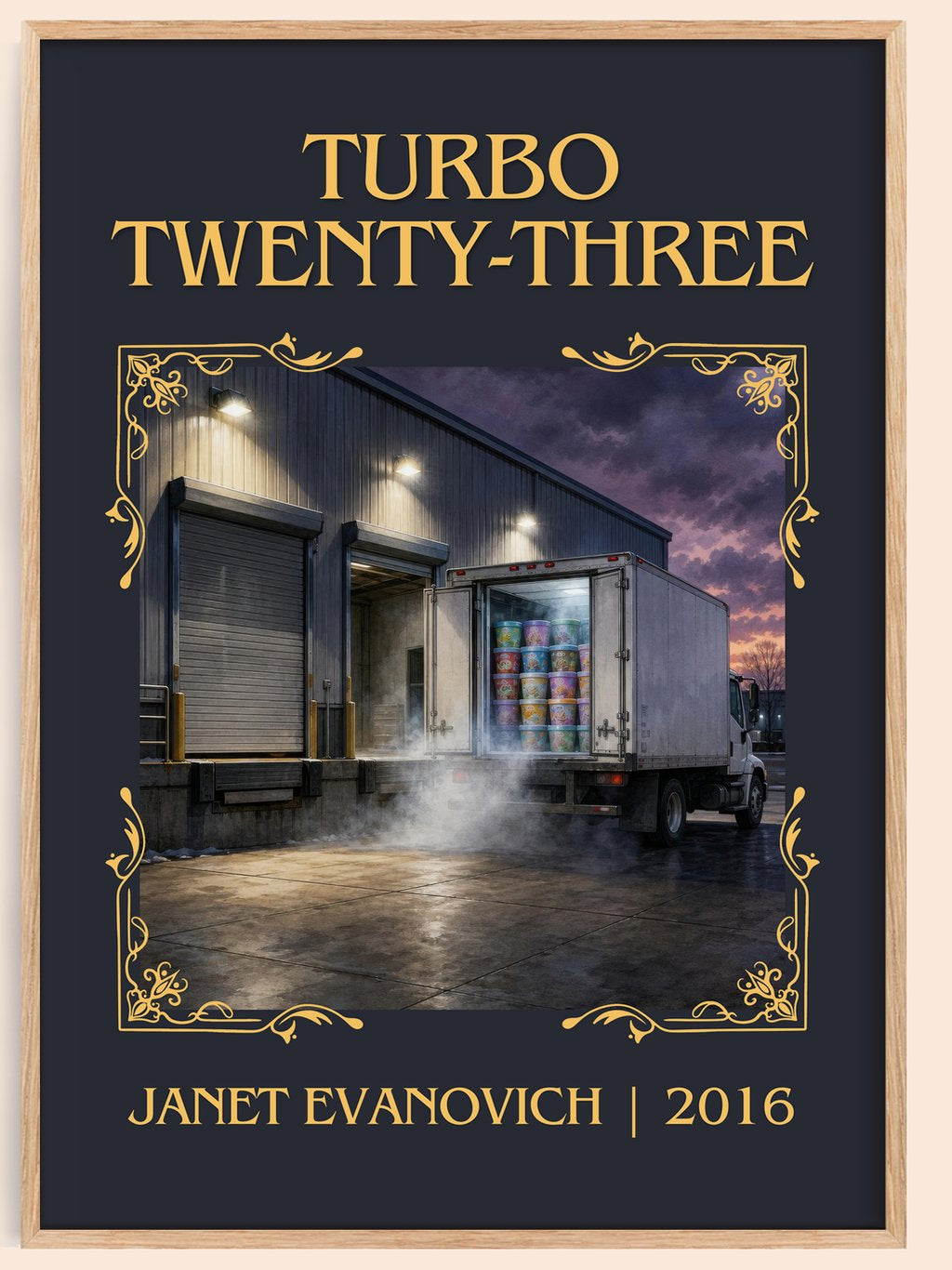 Turbo Twenty-Three Classic Book Art Print by Janet Evanovich – book poster