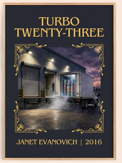 Turbo Twenty-Three Classic Book Art Print by Janet Evanovich – book poster