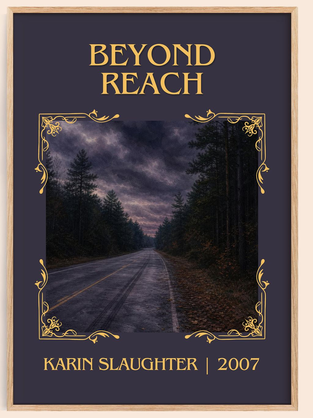 Beyond Reach Classic Book Art Print by Karin Slaughter – book poster