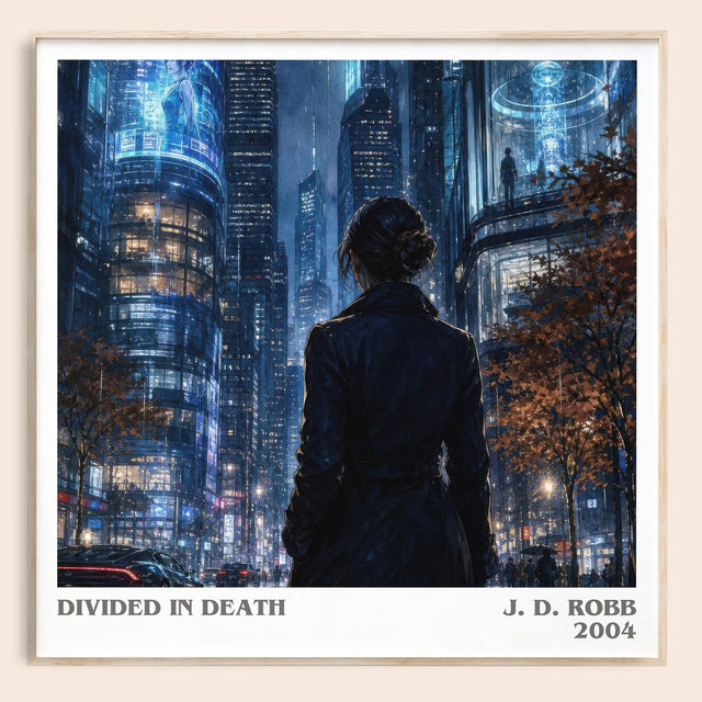 Divided In Death Literary Art Print by J. D. Robb