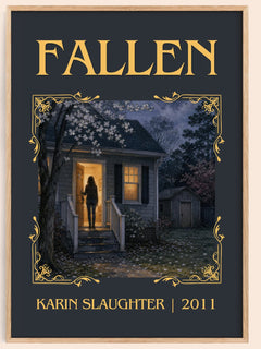 Fallen Classic Book Art Print by Karin Slaughter – book poster