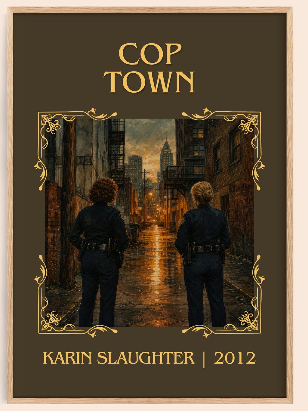 Cop Town Classic Book Art Print by Karin Slaughter – book poster