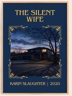 The Silent Wife Classic Book Art Print by Karin Slaughter – book poster