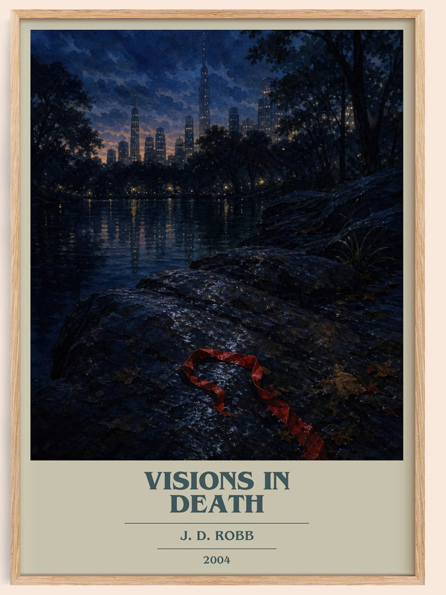 Visions In Death Book Cover Poster by J. D. Robb